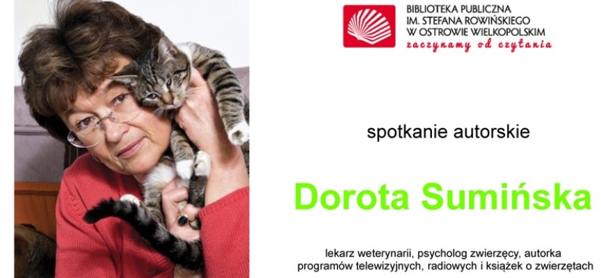 O psach i kotach w bibliotece – gość Dorota Sumińska