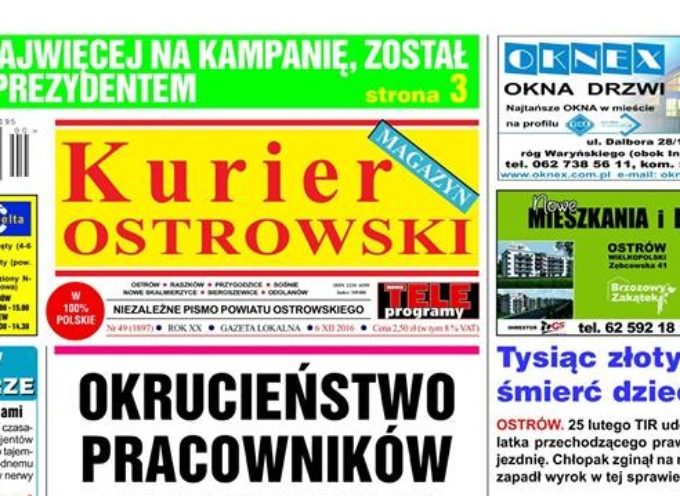 Zastępca prezydenta wspierał komitet wyborczy B.Klimek? – o sprawie pisze „Kurier Ostrowski”